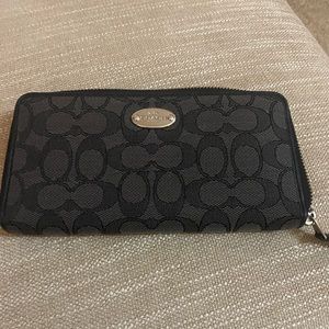 Coach Signature Black Wallet